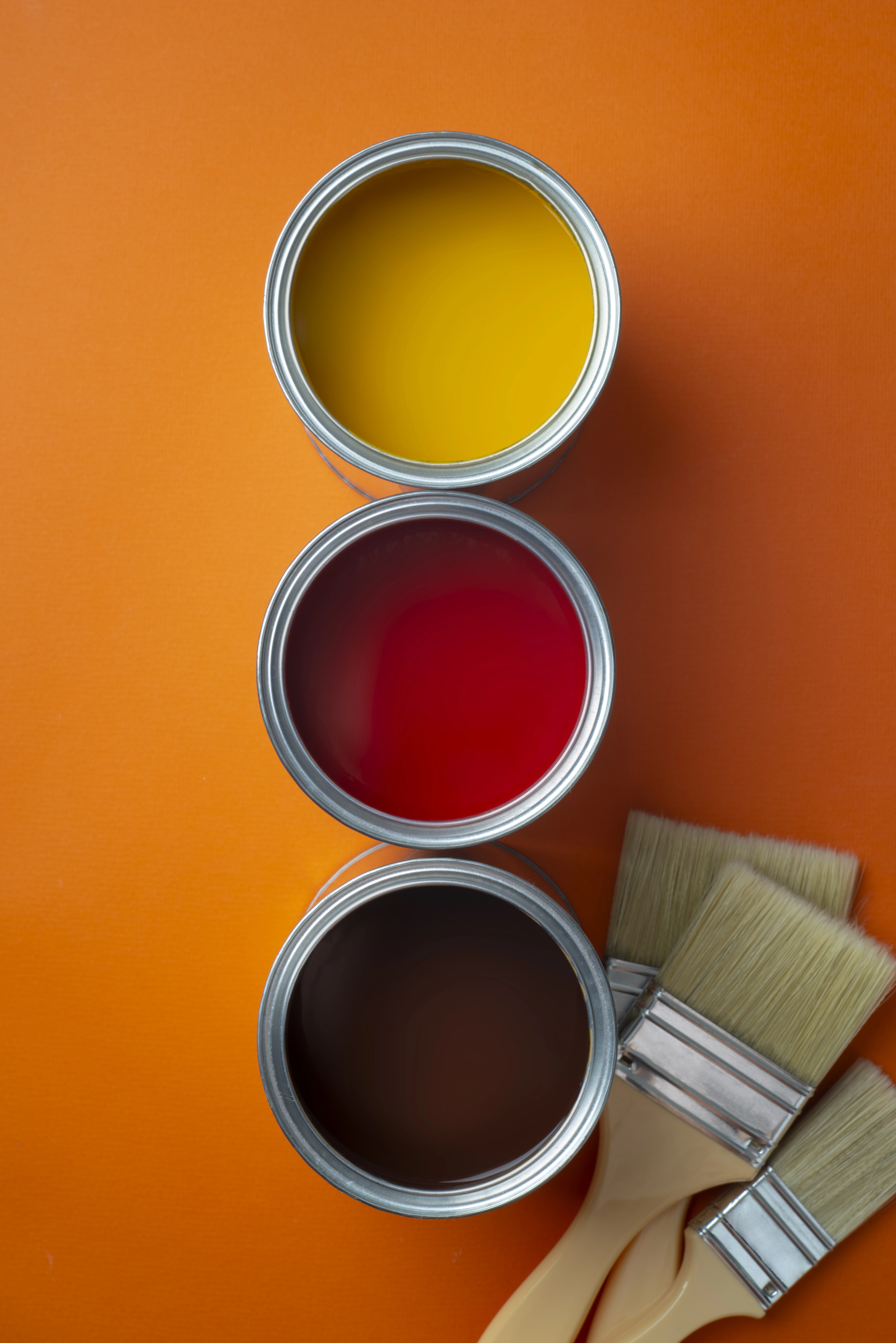 Interior paint color palette featuring shades of red for modern interior design